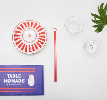 Set van 2 eetstokjes + houder